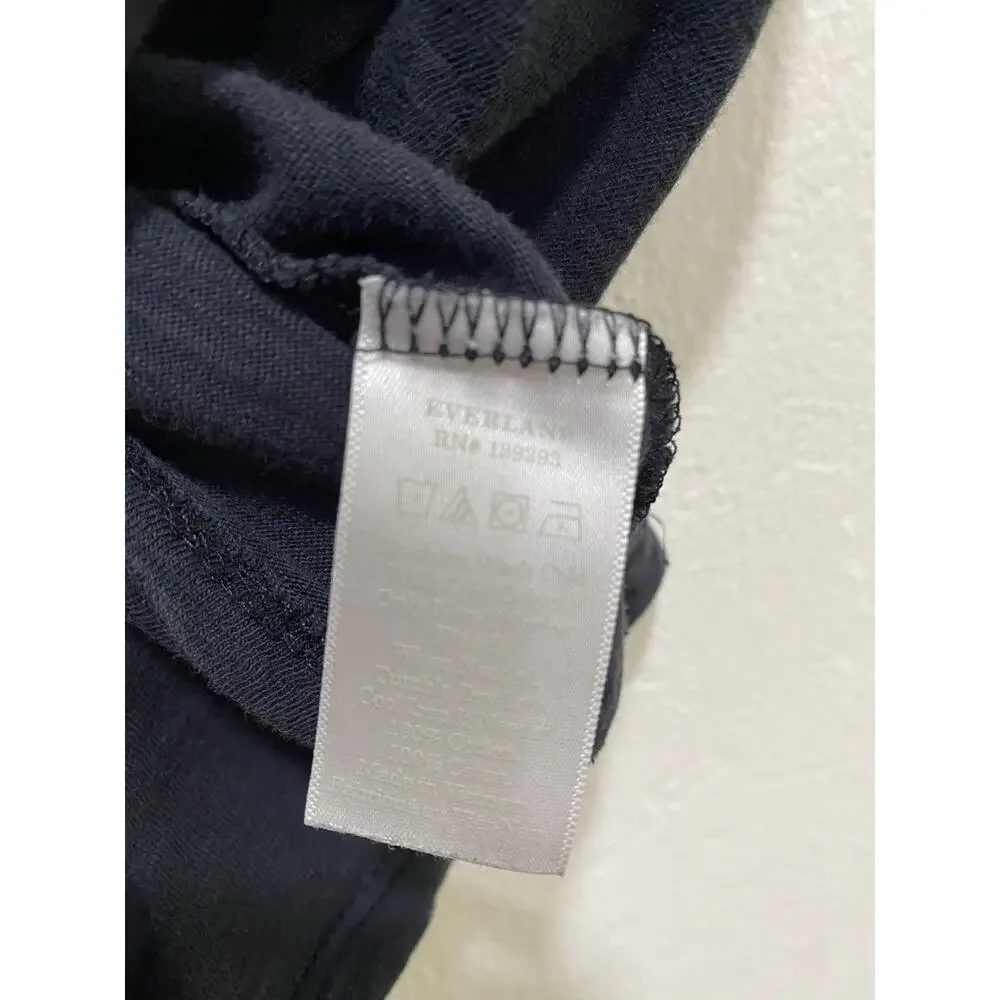 Everlane Men's Black Soft V-Neck Cotton Lightweight Short Sleeve T-Shirt Size S - Picture 3 of 7